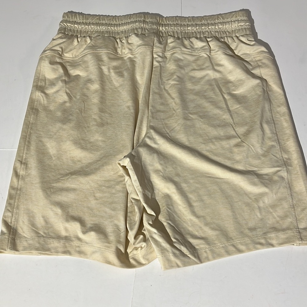 Zuda cream shorts elastic waistband drawstring basketball small - Picture 8 of 8